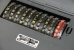 Close-up of the wheels and the serial number tag