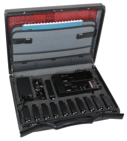 All modules and documentation packed nicely inside a Samsonite attach� case