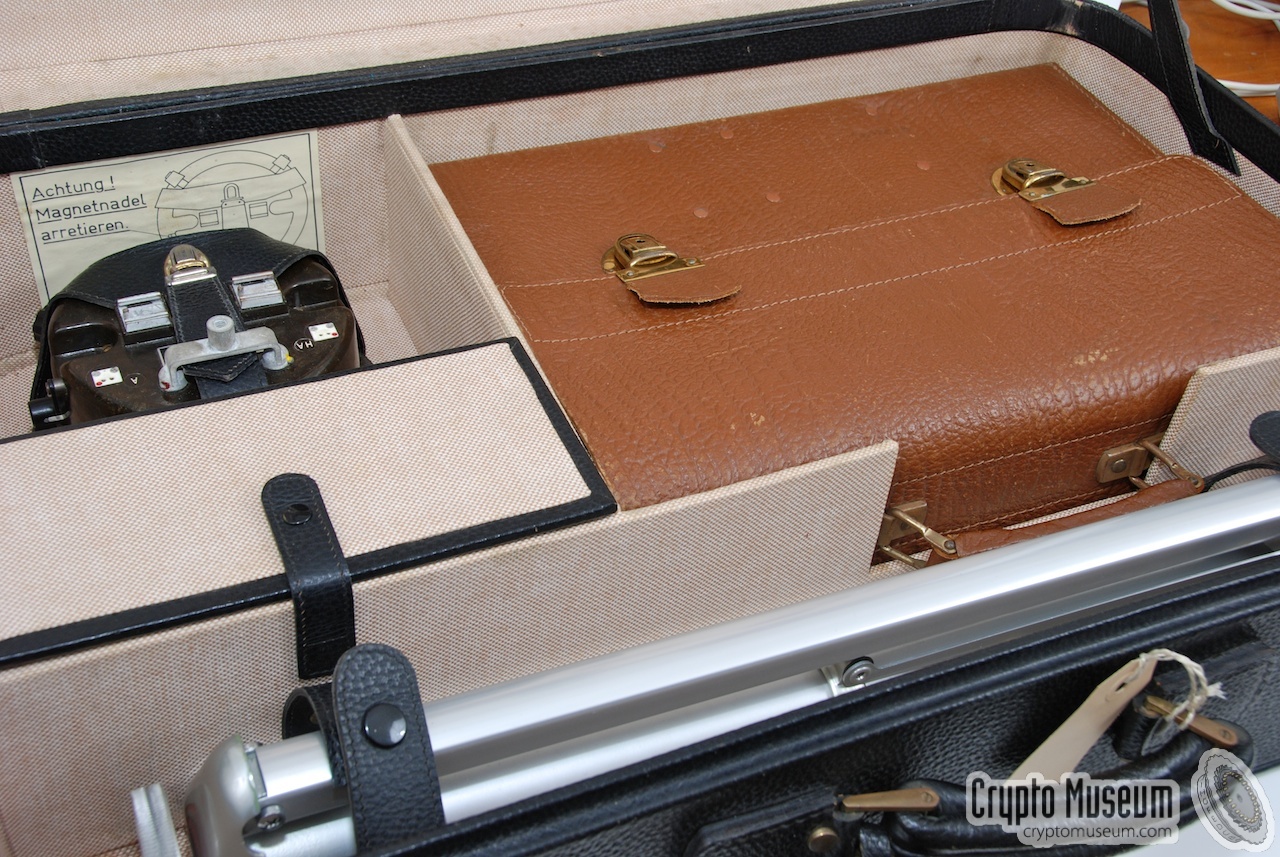 The briefcase inside the suitcase