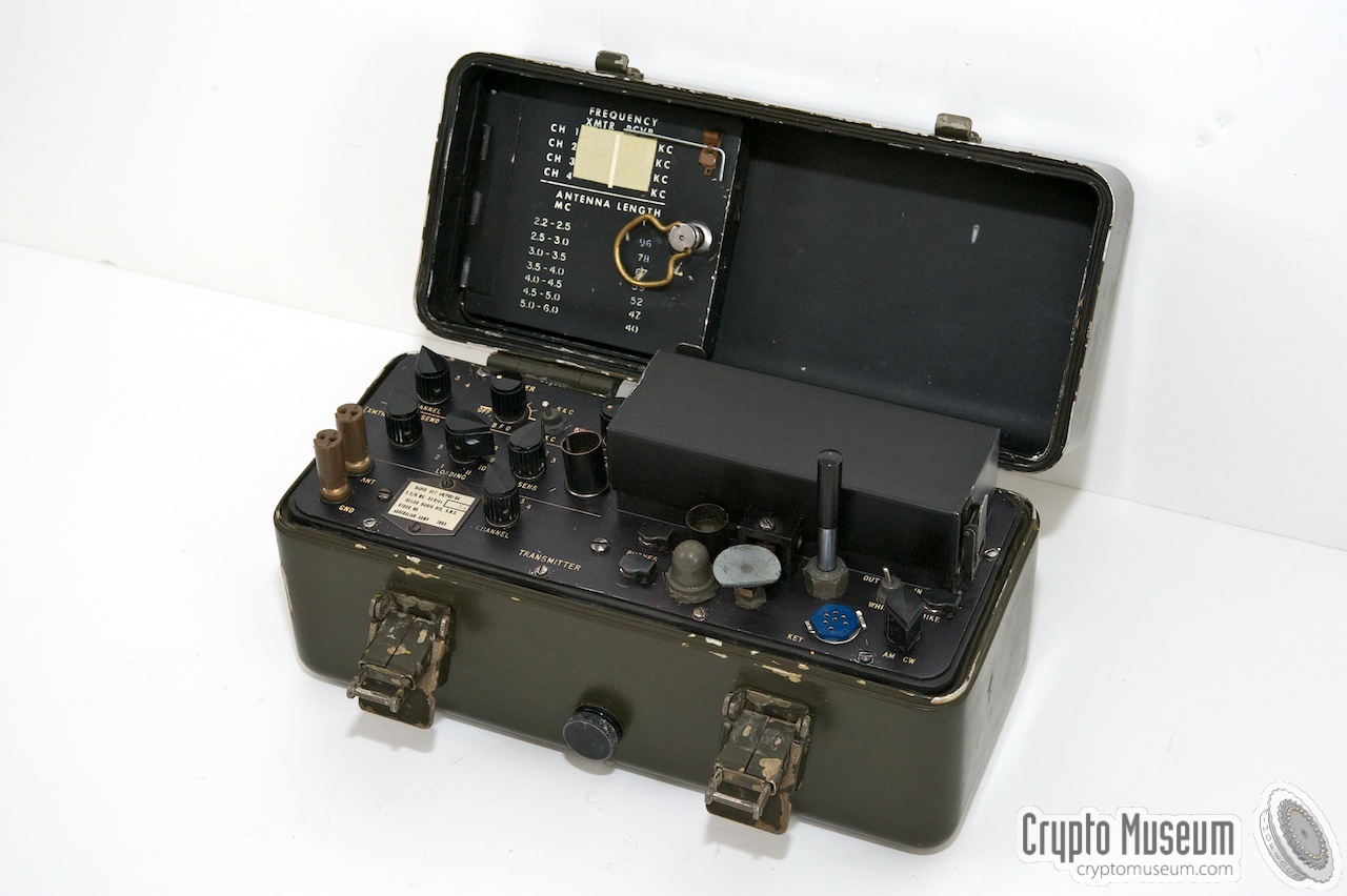 The opened PRC-64 box showing the controls