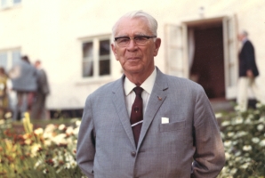 Boris Hagelin after his retirement (photograph taken on his 80th birthday on 2 July 1972) -- Crypto Museum collection CM-303151