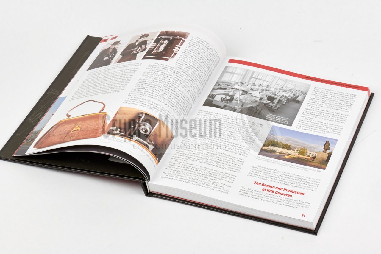 Example of pages in the book KGB Spy Cameras