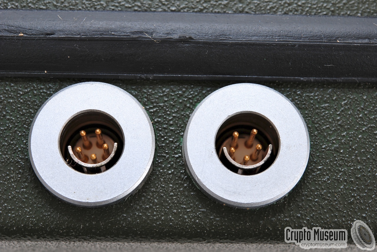 Close-up of the connectors