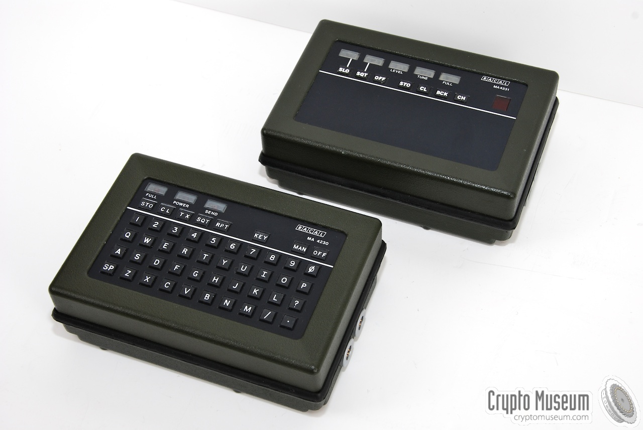 The MA-4230 morse encoder and the MS-4231 morse decoder