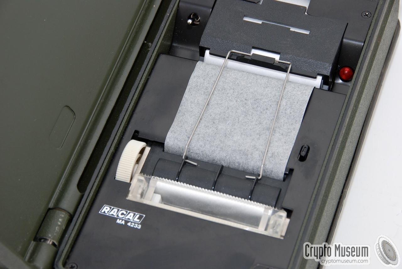 Close-up of the printer