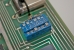 Close-up of the DIP switches