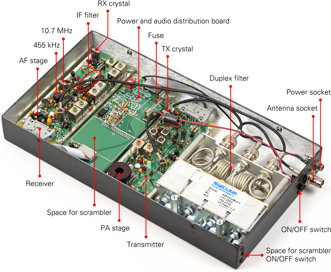 Interior of the LEA-AID 6369 repeater. Click to enlarge.