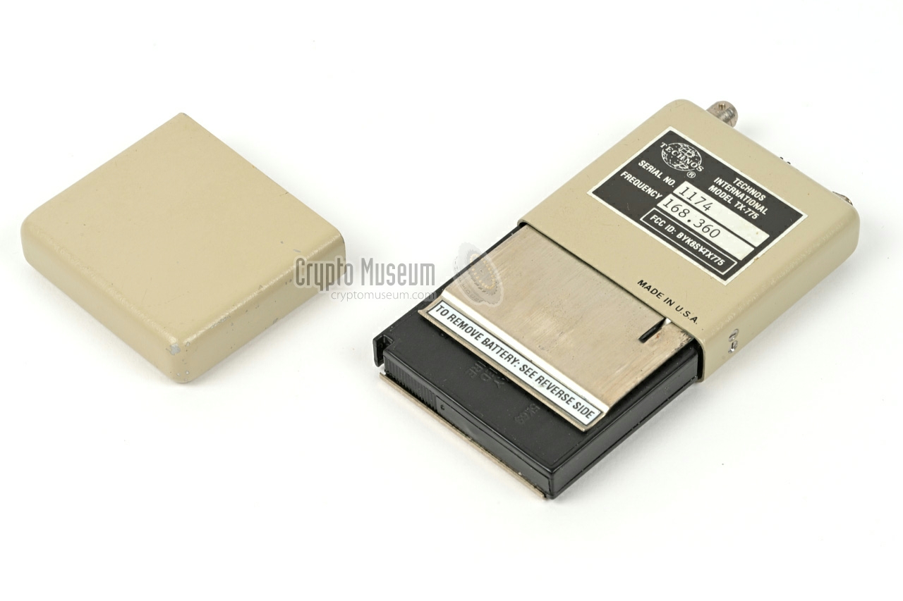 With removed battery cover