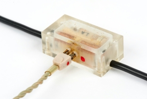 TELEX plug connected to the EC II detector