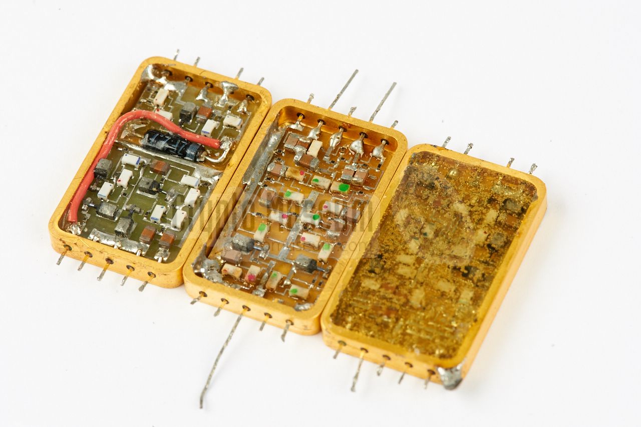 The three modules built on conventional PCB material