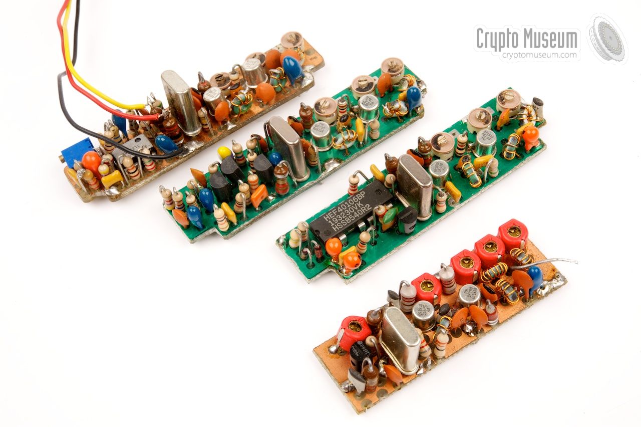 Four different versions. From front to rear: the original Mactron, the Beacon, the Mark II and a prototype of the Mark III