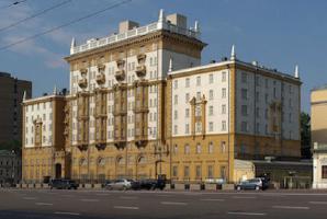 The US embassy in Moscow