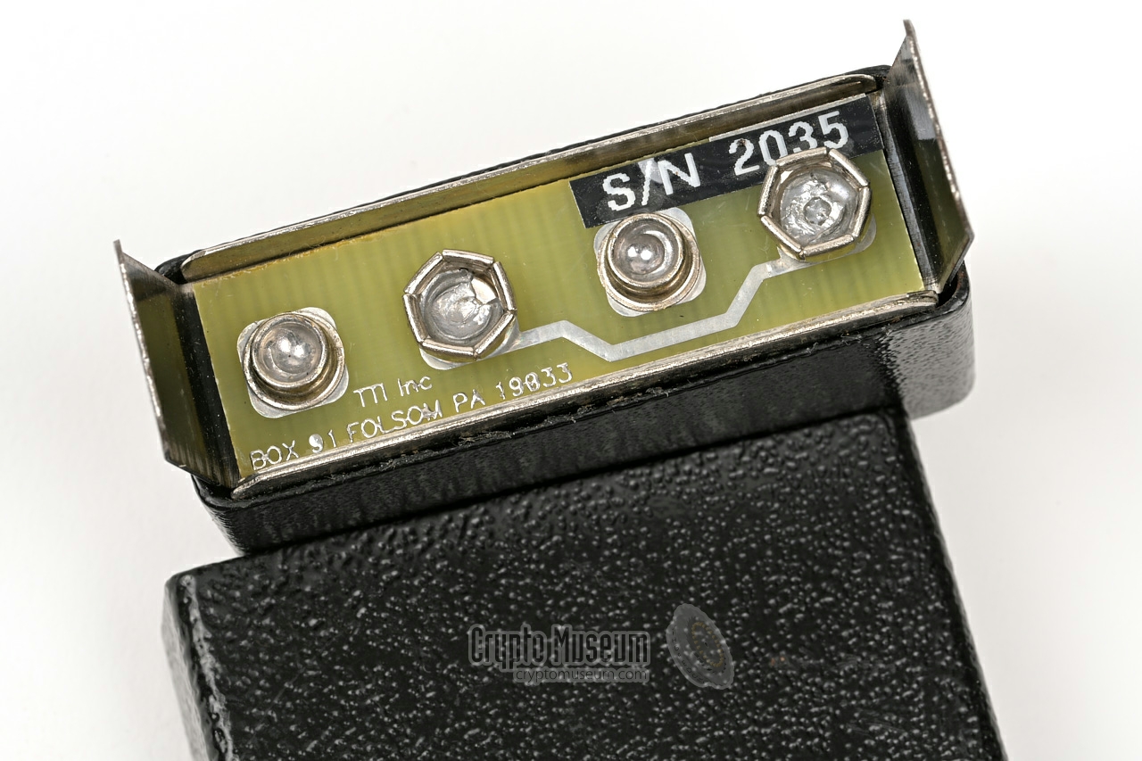 Battery terminals with serial number and company name