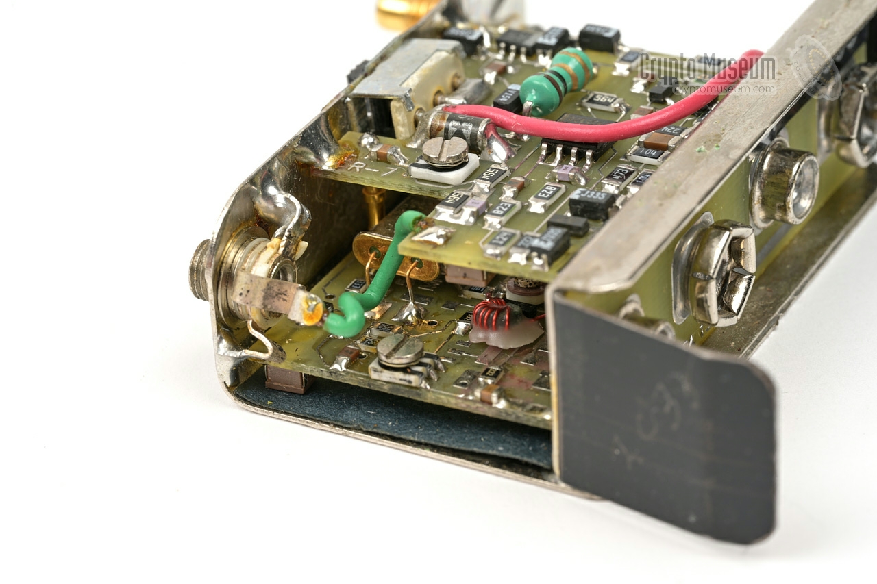 PCB detail - the crystal is just visible