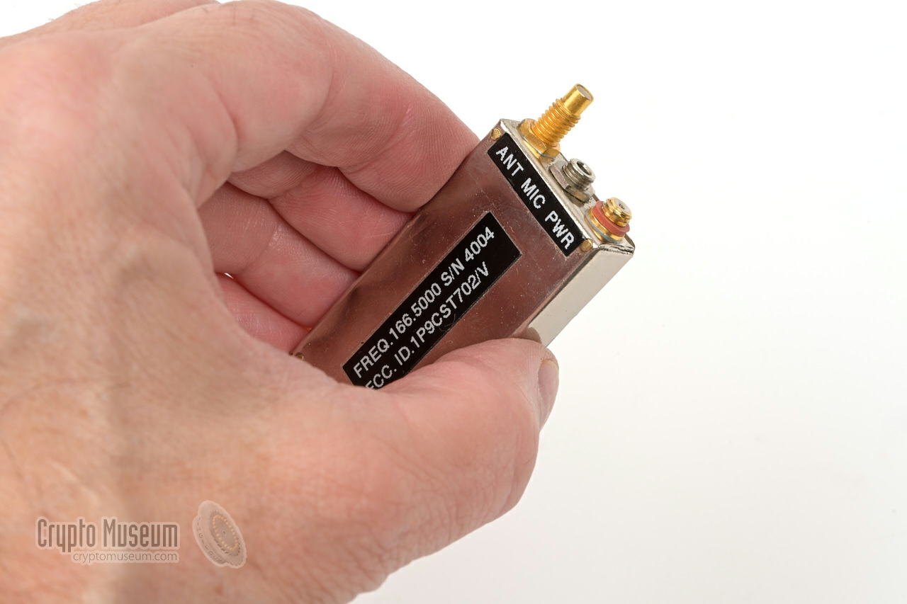 CST-702 compared to the size of a hand