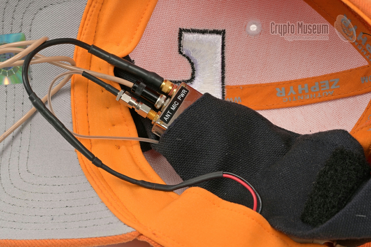CST-702 hidden inside a black pocket inside the baseball cap