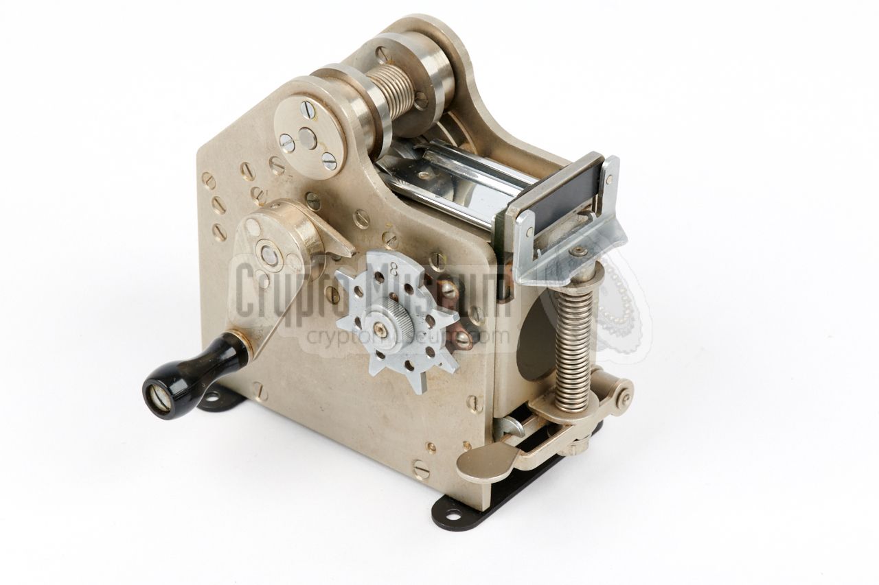 Film cutter seen from the right rear