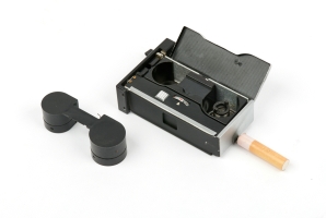 16 mm film cassette removed from the camera