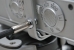 Close-up of the shutter release cable mounted in front of the shutter button.