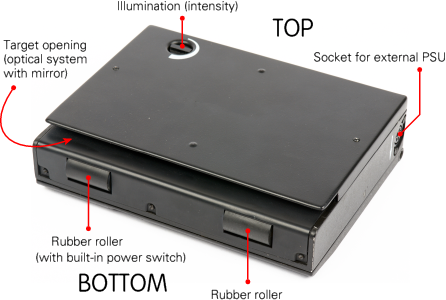 RUBIN camera seen from the bottom rear