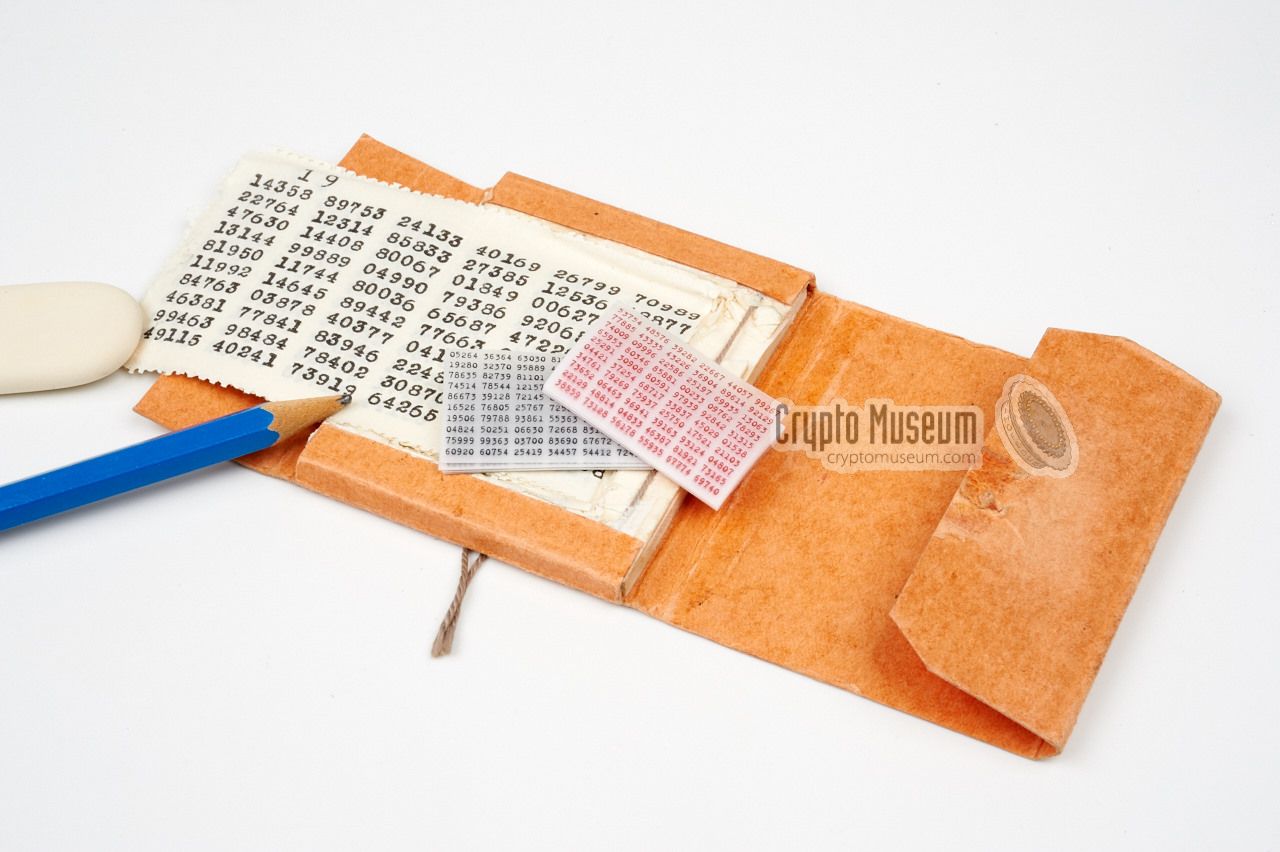 Two tiny booklets compared to the size of a regular OTP booklet 