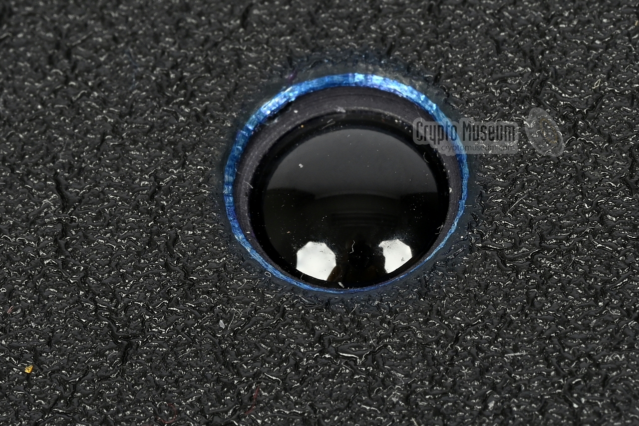Close-up of the receiver lens