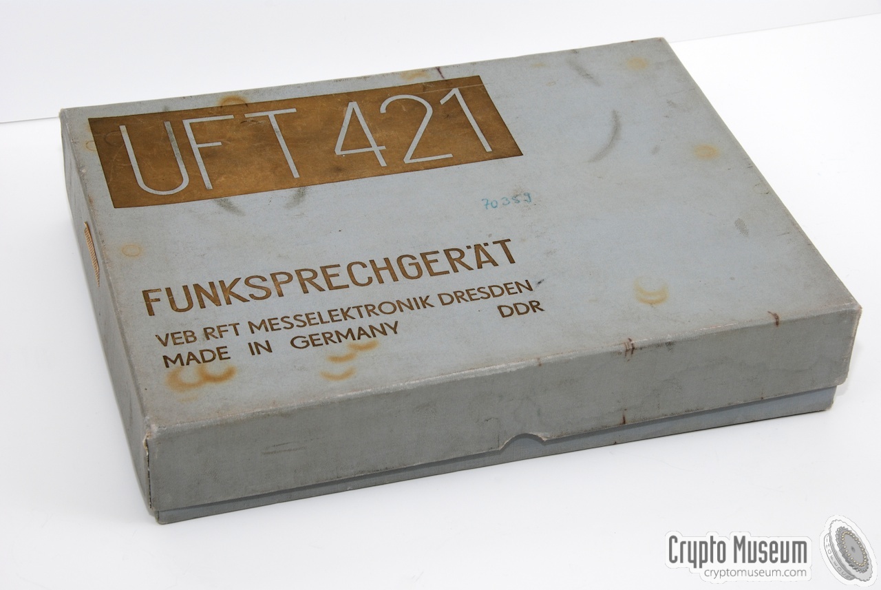 The box in which the UFT-421 was shipped