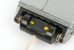 Battery compartment with shunt connector installed