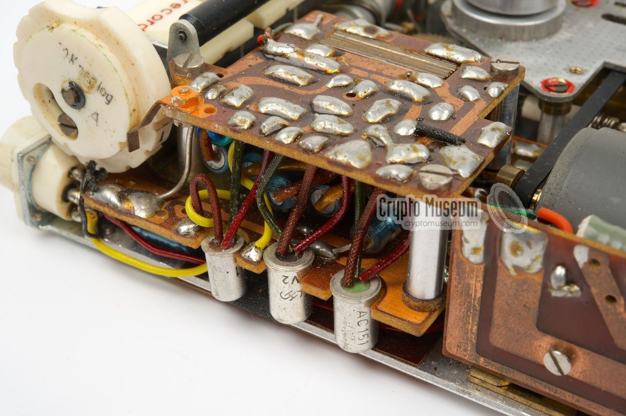 Close-up of the electronic circuits