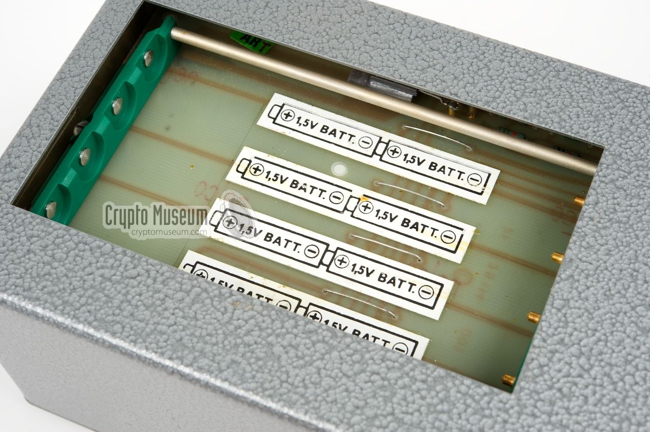 Battery holder at the rear side