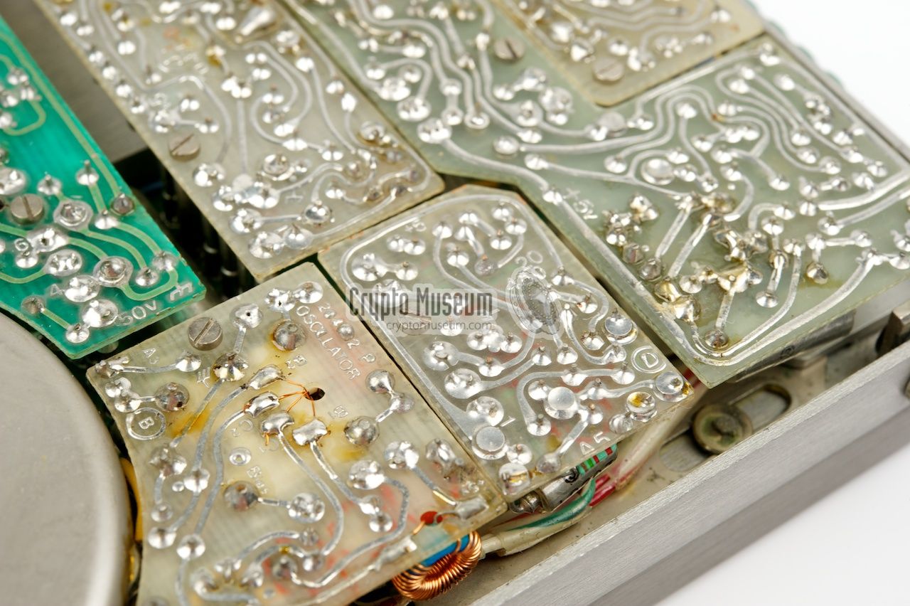 Close-up of the PCBs