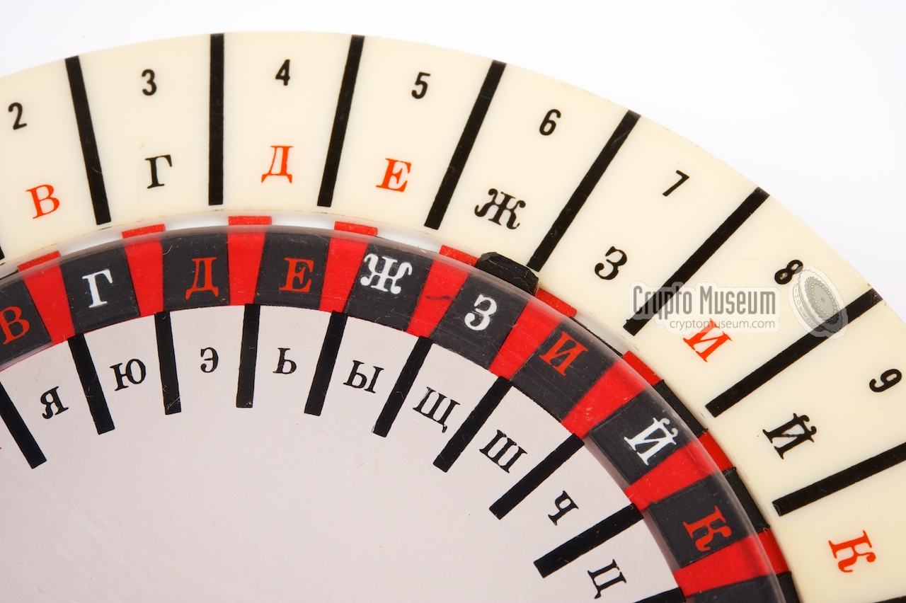 Close-up of the three cyrillic alphabets