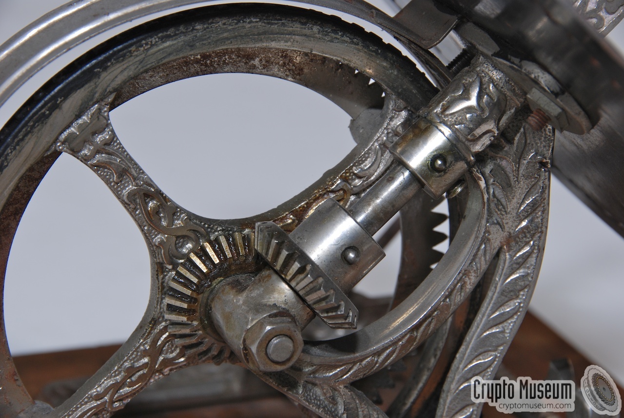 Close-up of the driving gear