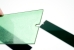 Fogging visible on the surface of the light-green filter