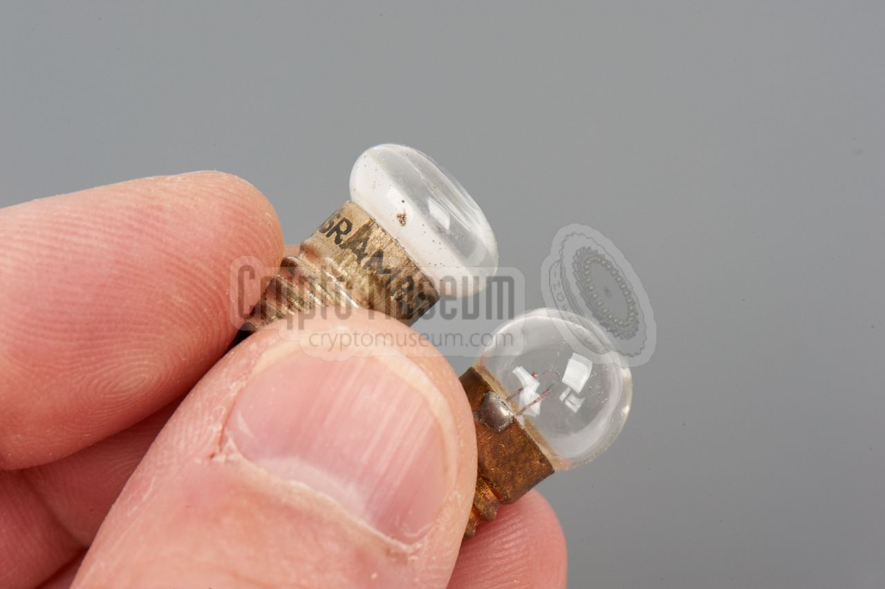 Flattended Enigma lamp and standard bicycle lamp