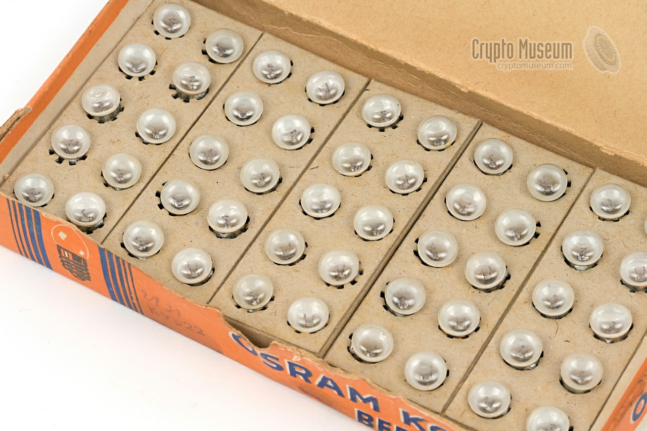50 original Enigma lamps made by Osram