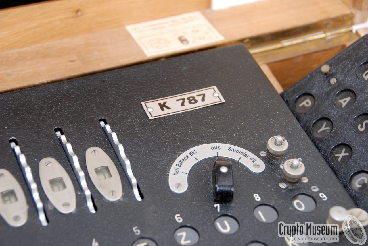 Power switch and serial number