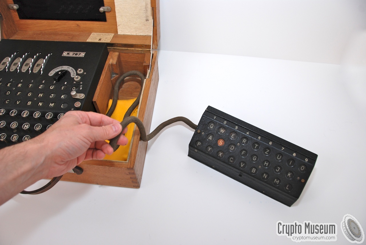 The external lamp panel aside the Enigma-K