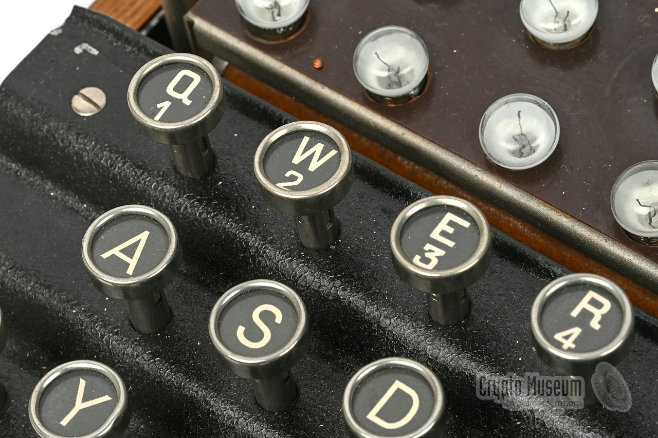 Numbers on the upper row of keys