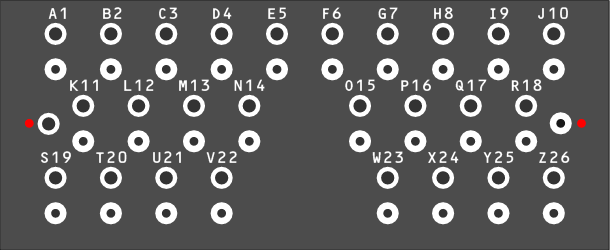 The layout of the Steckerbrett of the Enigma M3