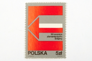Polish 5 Zloty postage stamp 'Enigma'