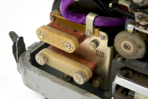 Two connectors at the left rear