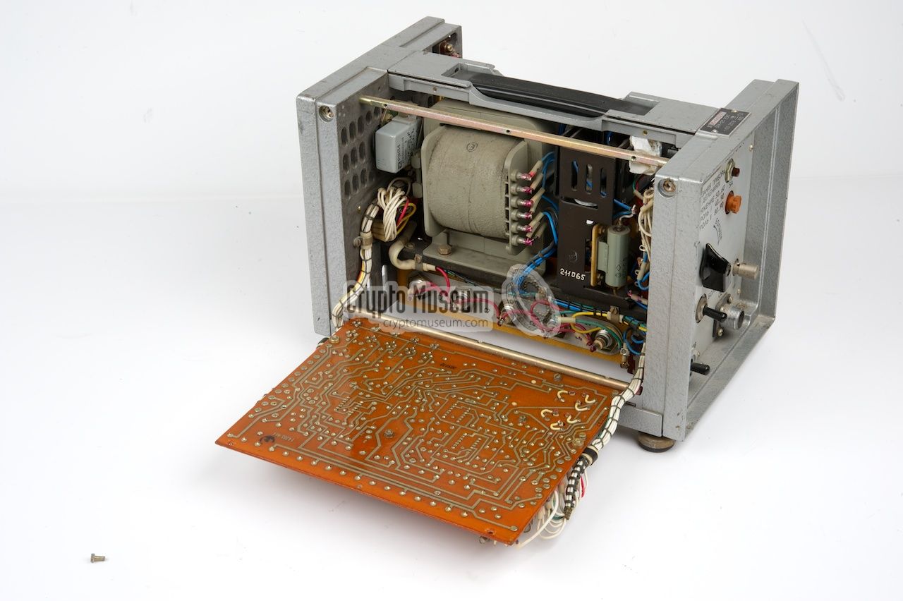 Interior of the PSU with the PCB folded away