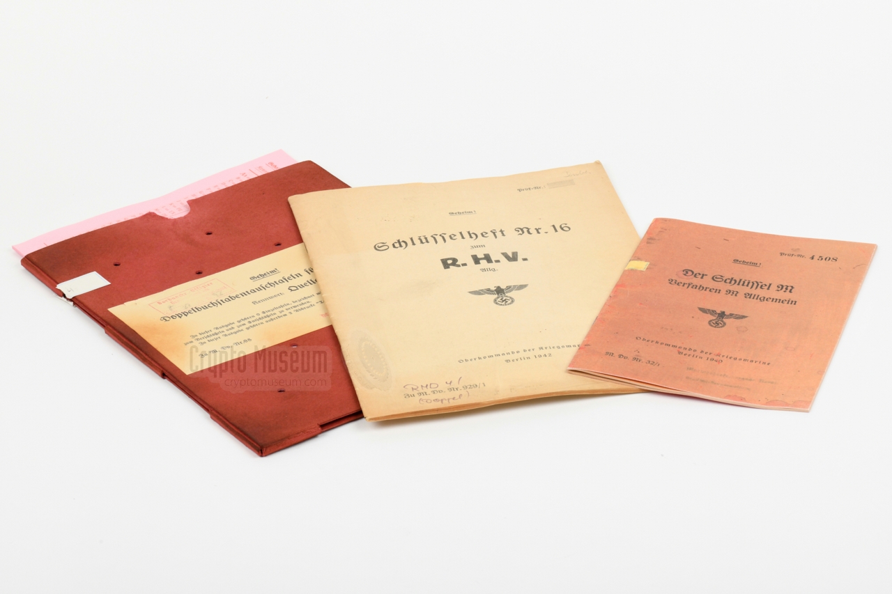 Schl�ssel M Allgemein, RHV Heft 16 and Bigram tables 'Quelle'