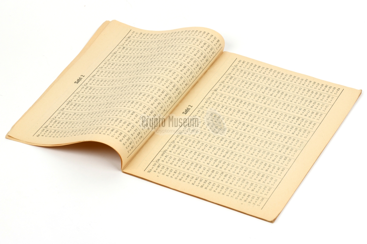 Contents of Schl�sselheft Nr. 16 (1942)