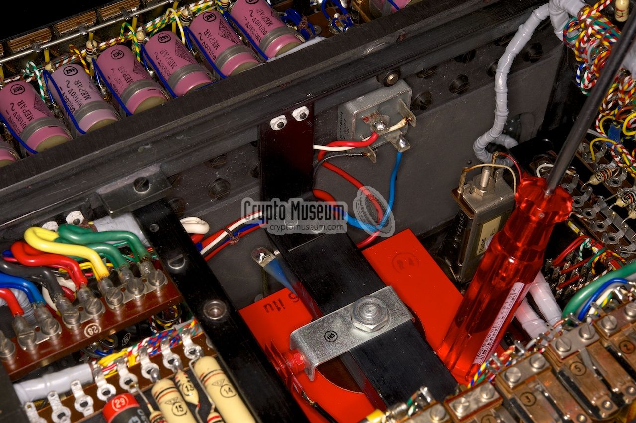 Replacement rectifier above the original (red) one