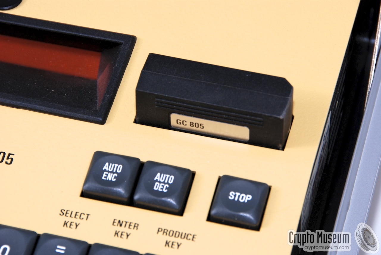 Close-up of the electronic key block