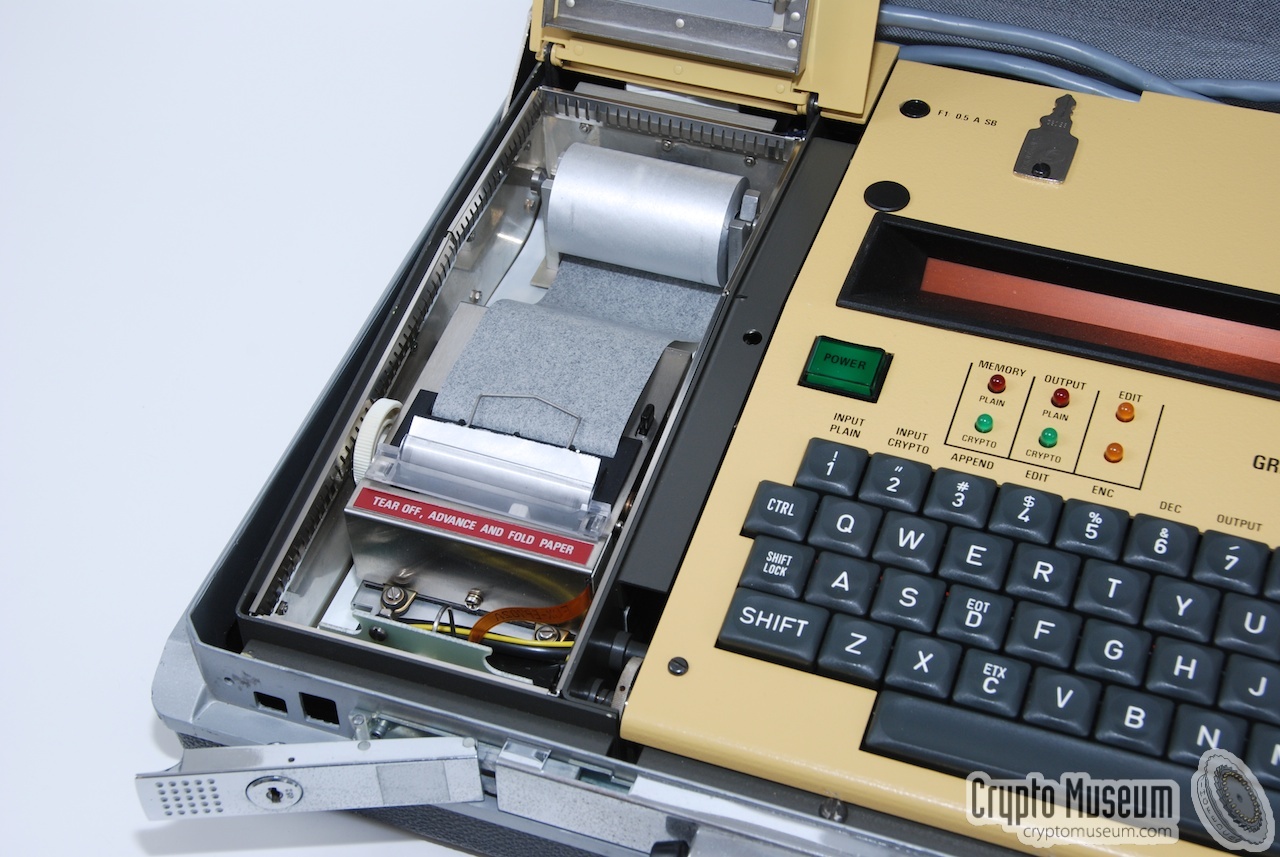 The thermal printer of the Gretacoder 805