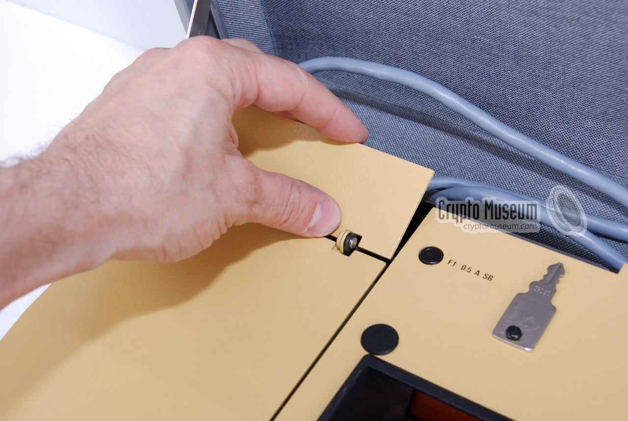 Opening the storage compartment