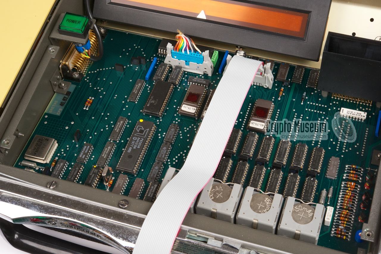 The motherboard inside the main unit